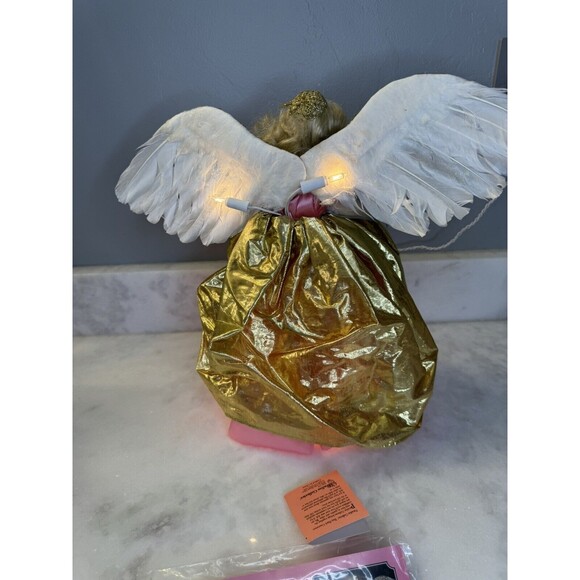 PARADISE GALLERIES Treasury Collection "Treetop Angel" 14" Lighted - Picture 2 of 16